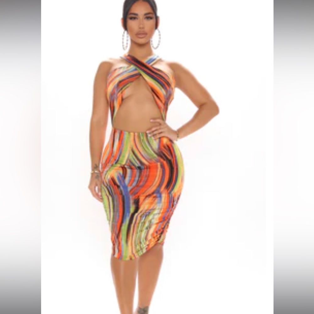 Multicolor Bodycon Dress